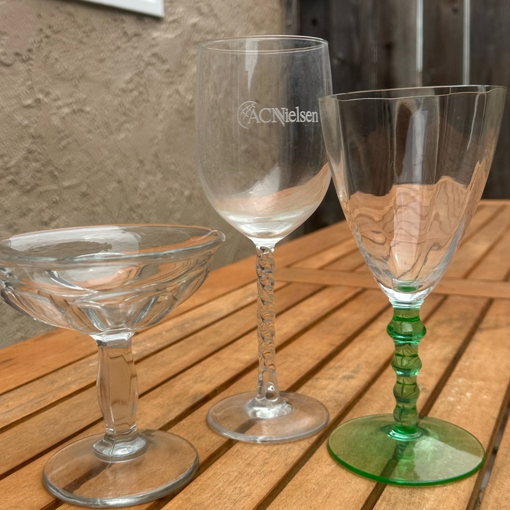 Random Assortment of Glassware- Crystal and Vintage Glassware